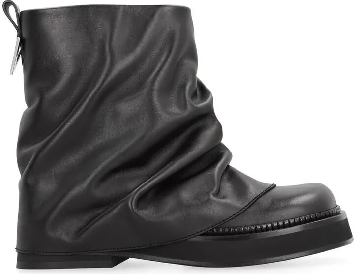 The Attico Mini Robin Combat Leather Boots