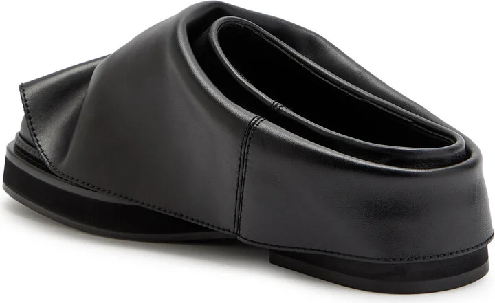 The Attico Mini Robin Gathered Leather Mules - Image 2