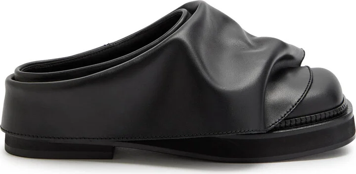 The Attico Mini Robin Gathered Leather Mules