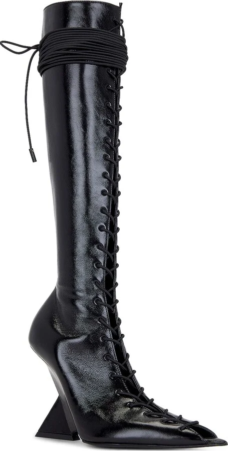 THE ATTICO Morgan High Boot in Black - Image 2