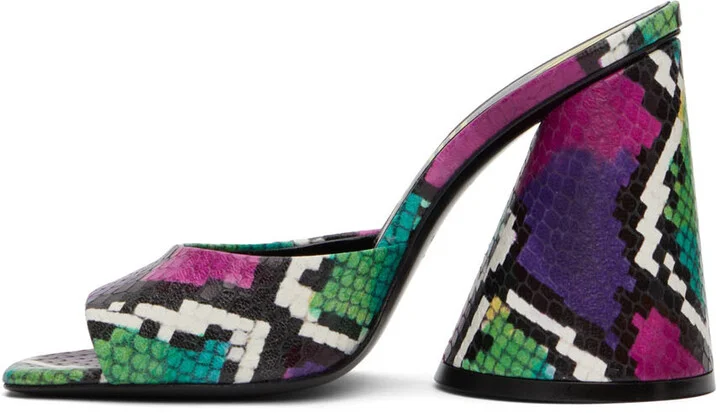 The Attico Multicolor Luz Heeled Sandals - Image 3