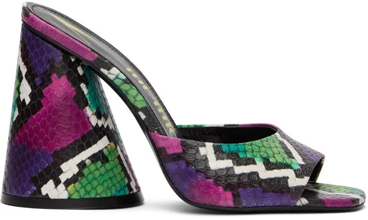 The Attico Multicolor Luz Heeled Sandals