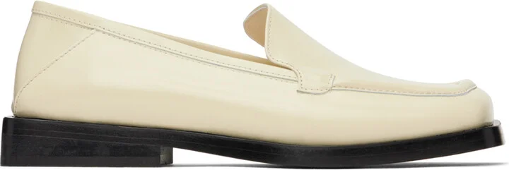 The Attico Off-White Micol Loafers