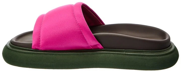 The Attico Padded Satin Platform Sandal - Image 2