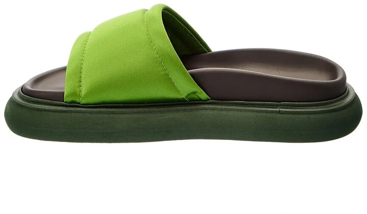 The Attico Padded Satin Platform Sandal - Image 2