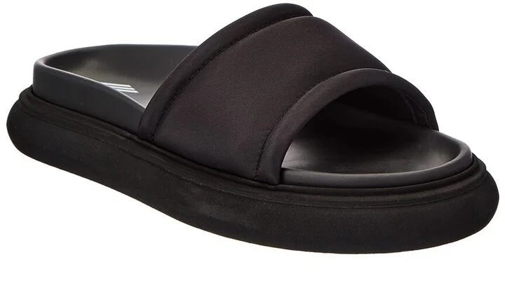 The Attico Padded Satin Platform Sandal