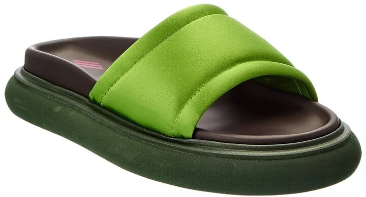 The Attico Padded Satin Platform Sandal