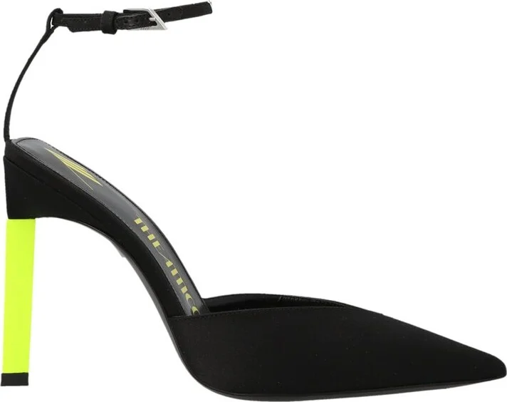 The Attico Perine Contrasting Heel Pointed Toe Pumps