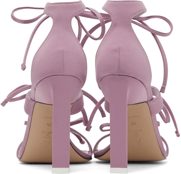 The Attico Pink Aria Heeled Sandals - Image 2