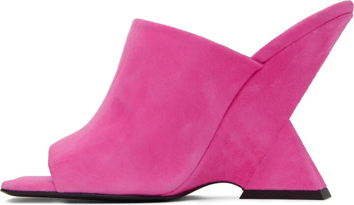 The Attico Pink Cheope Heeled Sandals - Image 3