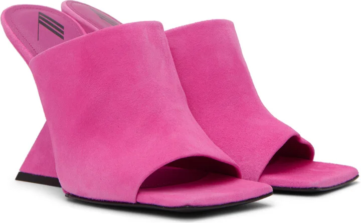 The Attico Pink Cheope Heeled Sandals - Image 4
