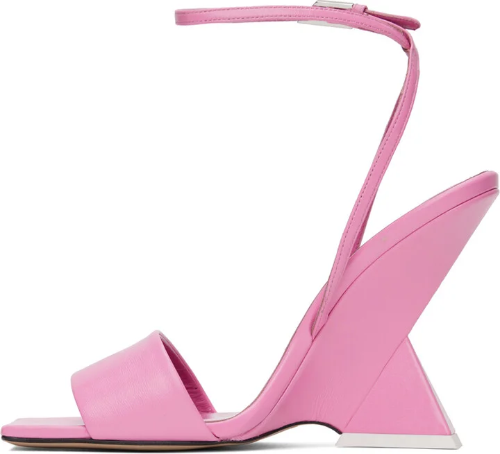 The Attico Pink Cheope Heeled Sandals - Image 3