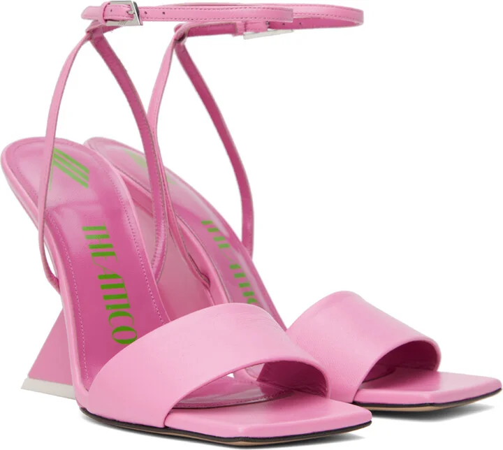 The Attico Pink Cheope Heeled Sandals - Image 4
