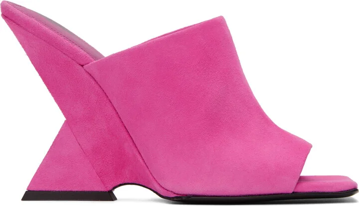 The Attico Pink Cheope Heeled Sandals