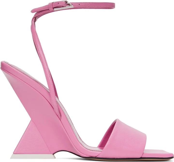 The Attico Pink Cheope Heeled Sandals