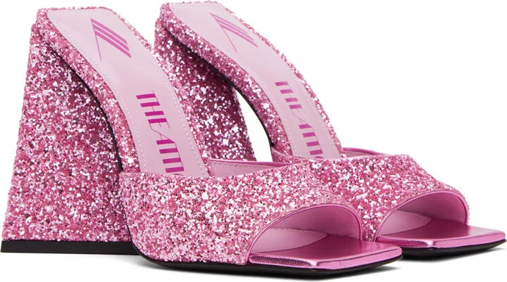 The Attico Pink Devon Mules - Image 4