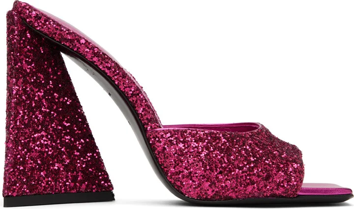 The Attico Pink Devon Mules