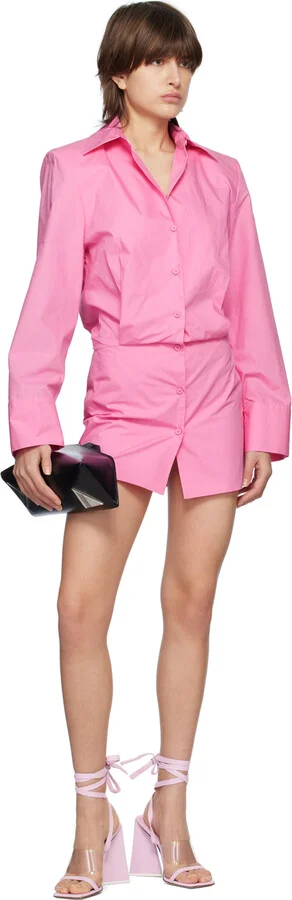 The Attico Pink Isa Heeled Sandals - Image 5