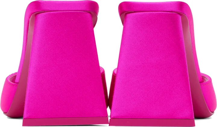 The Attico Pink Mini Devon Mules - Image 2