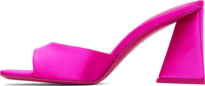 The Attico Pink Mini Devon Mules - Image 3