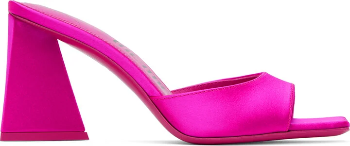 The Attico Pink Mini Devon Mules