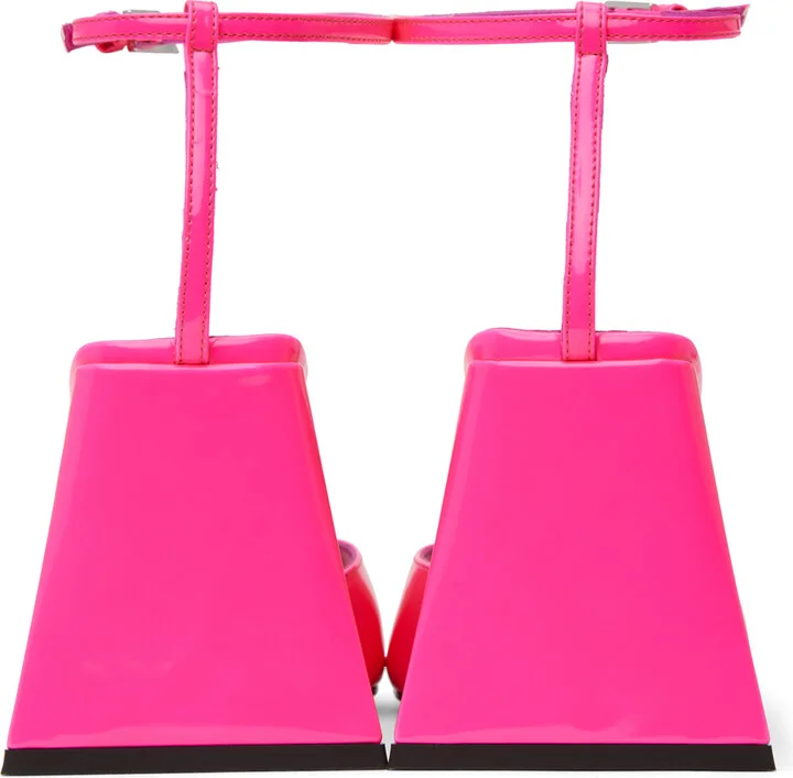 The Attico Pink Piper Heeled Sandals - Image 2
