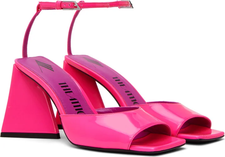 The Attico Pink Piper Heeled Sandals - Image 4