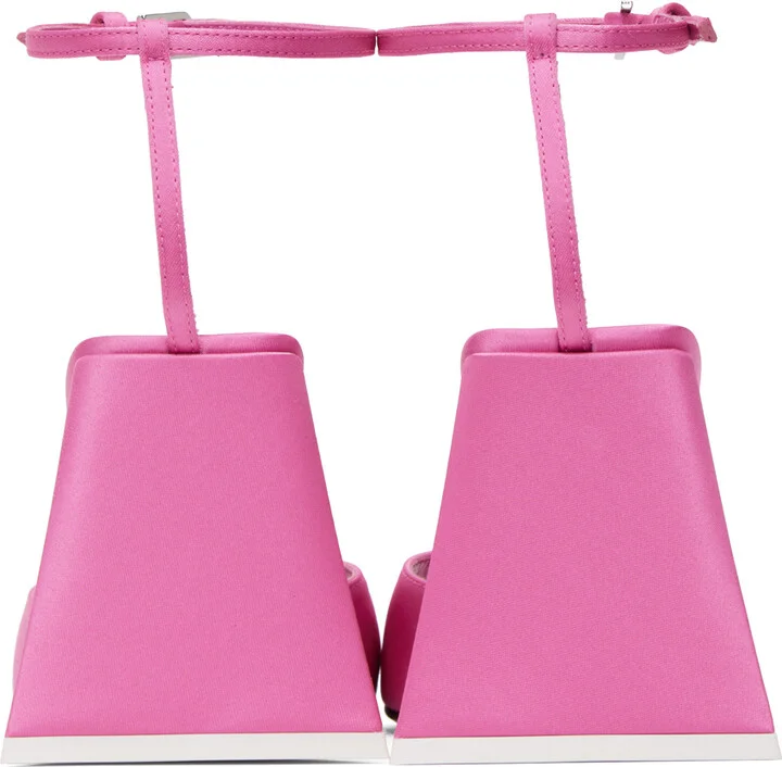The Attico Pink Piper Heeled Sandals - Image 2