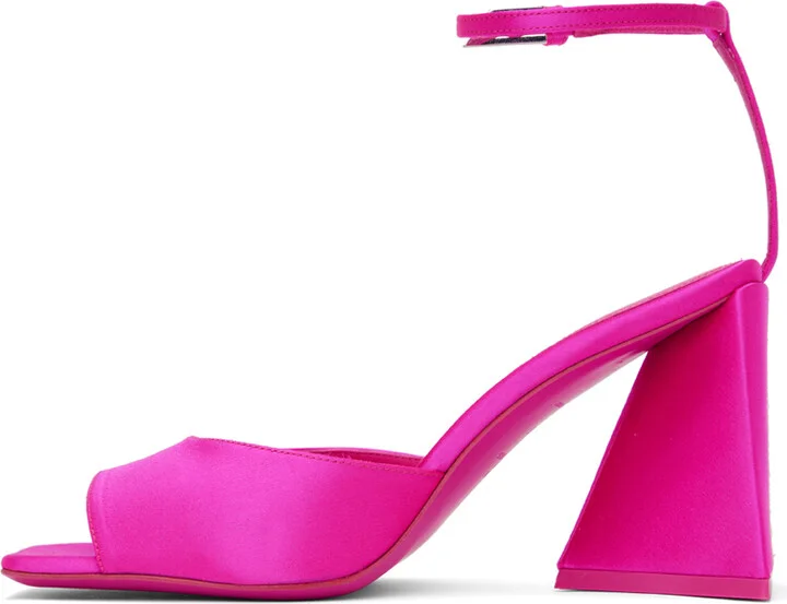 The Attico Pink Piper Heeled Sandals - Image 3