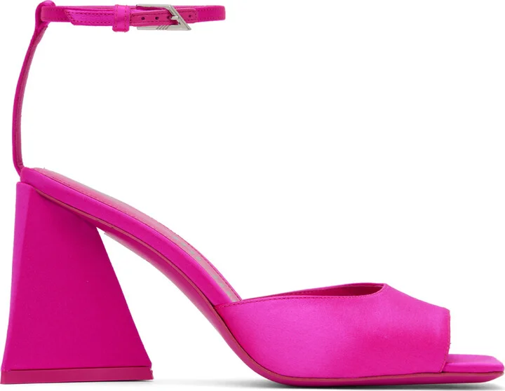 The Attico Pink Piper Heeled Sandals