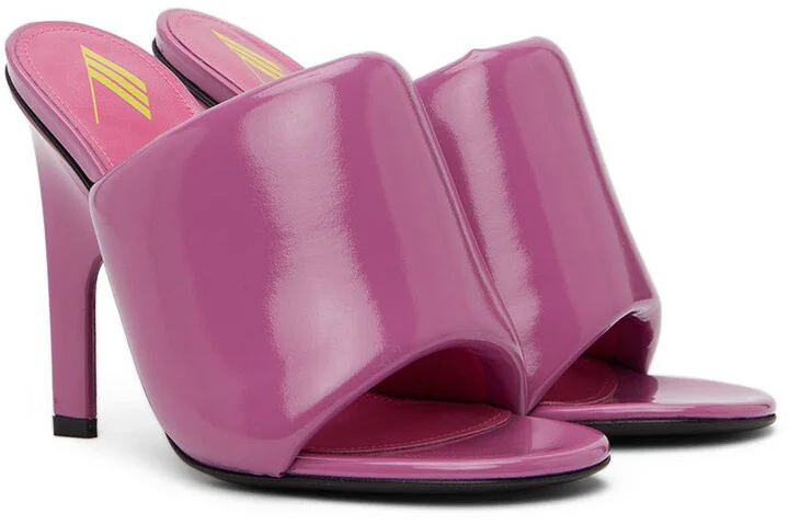 The Attico Pink Rem Heeled Sandals - Image 4
