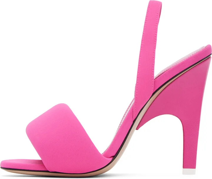 The Attico Pink Rem Heeled Sandals - Image 3