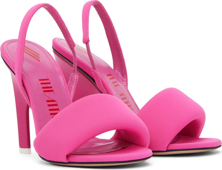The Attico Pink Rem Heeled Sandals - Image 4
