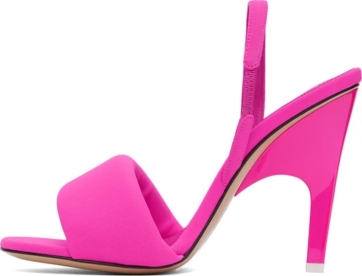 The Attico Pink Rem Heeled Sandals - Image 3