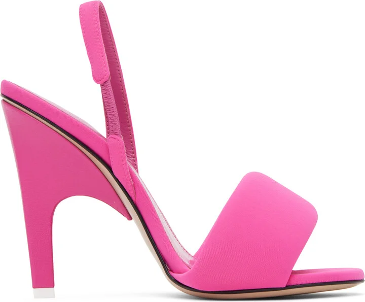 The Attico Pink Rem Heeled Sandals