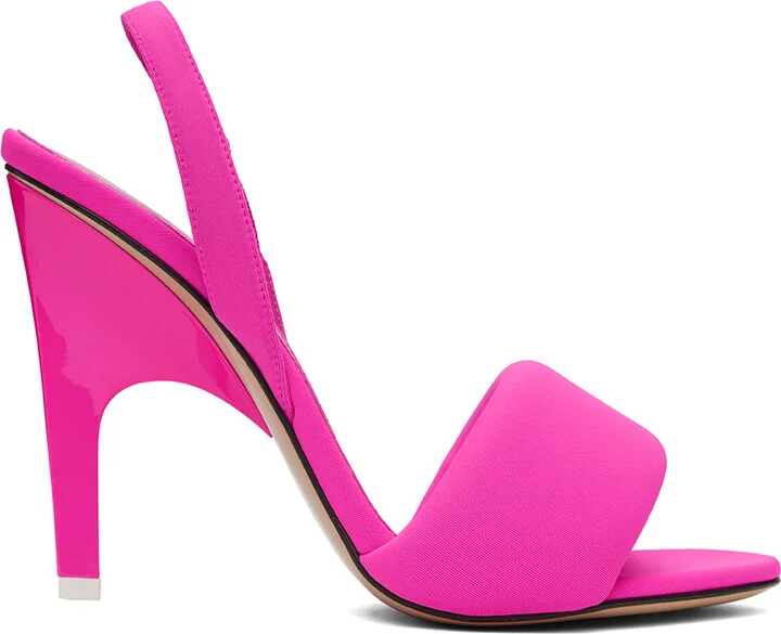 The Attico Pink Rem Heeled Sandals