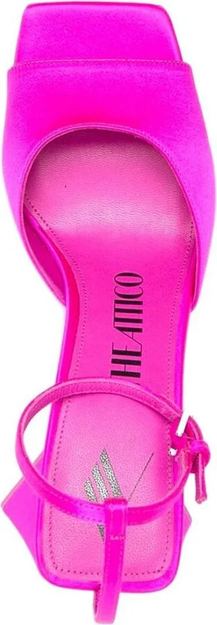 The Attico Piper Satin Heel Sandals - Image 2