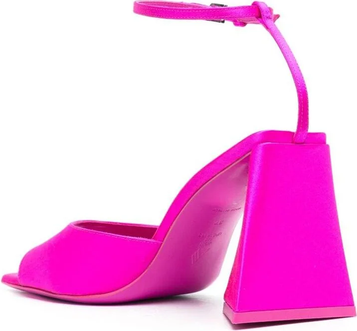 The Attico Piper Satin Heel Sandals - Image 3