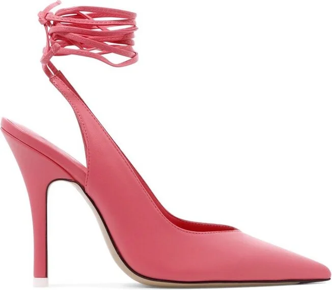 The Attico Polished Strap Detailed Pumps