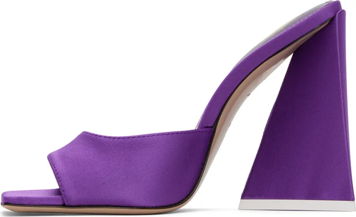 The Attico Purple Devon Mules - Image 3