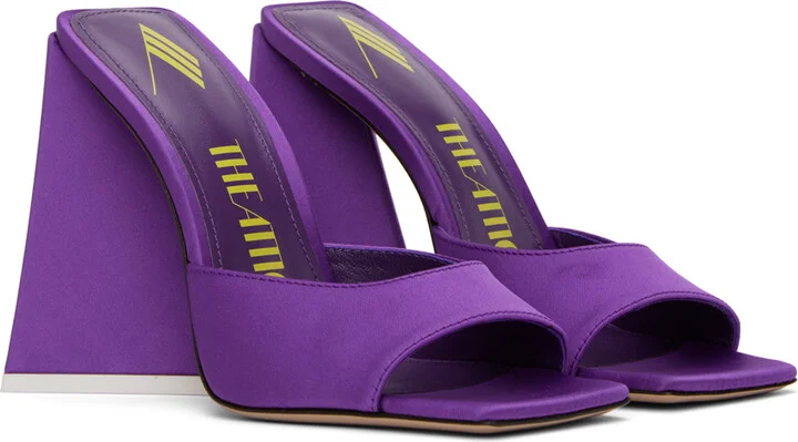 The Attico Purple Devon Mules - Image 4