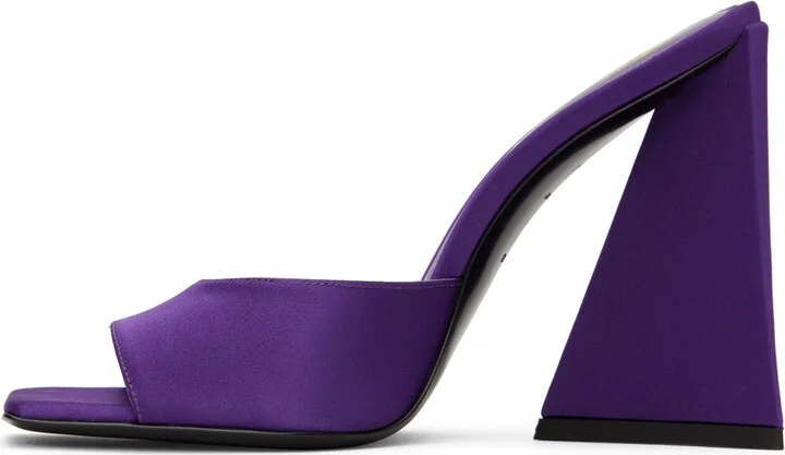 The Attico Purple Devon Mules - Image 3
