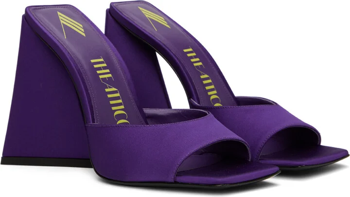 The Attico Purple Devon Mules - Image 4