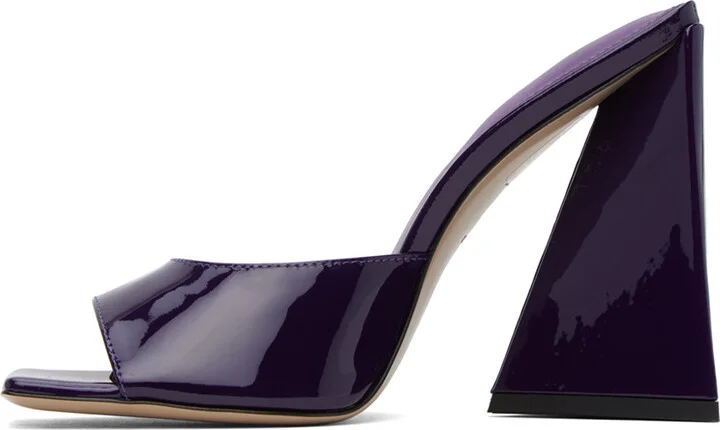 The Attico Purple Devon Mules - Image 3