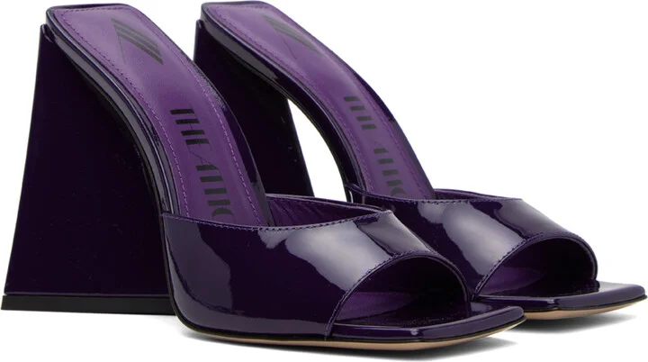 The Attico Purple Devon Mules - Image 4