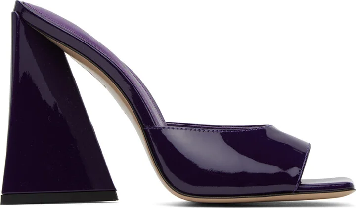The Attico Purple Devon Mules