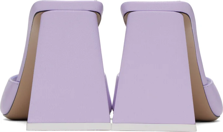 The Attico Purple Mini Devon Mules - Image 2
