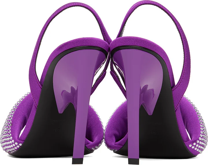 The Attico Purple Rem Heeled Sandals - Image 2
