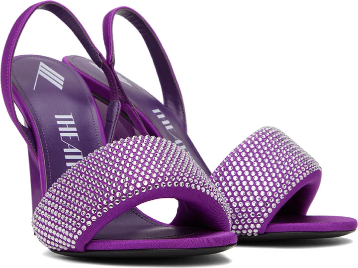 The Attico Purple Rem Heeled Sandals - Image 4