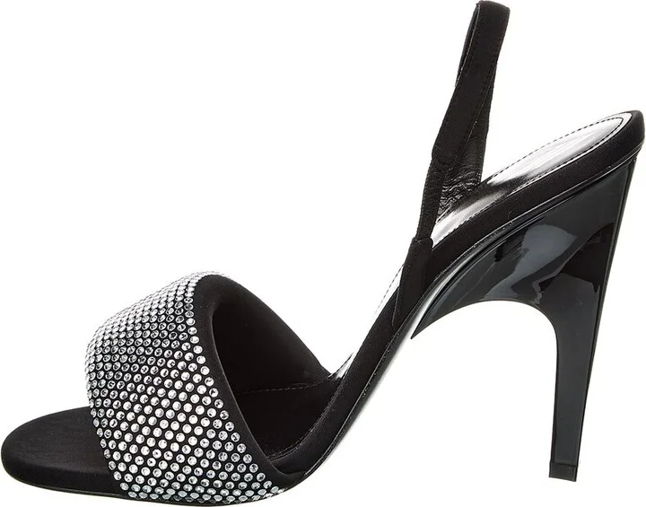 The Attico Rem Satin Slingback Sandal - Image 2